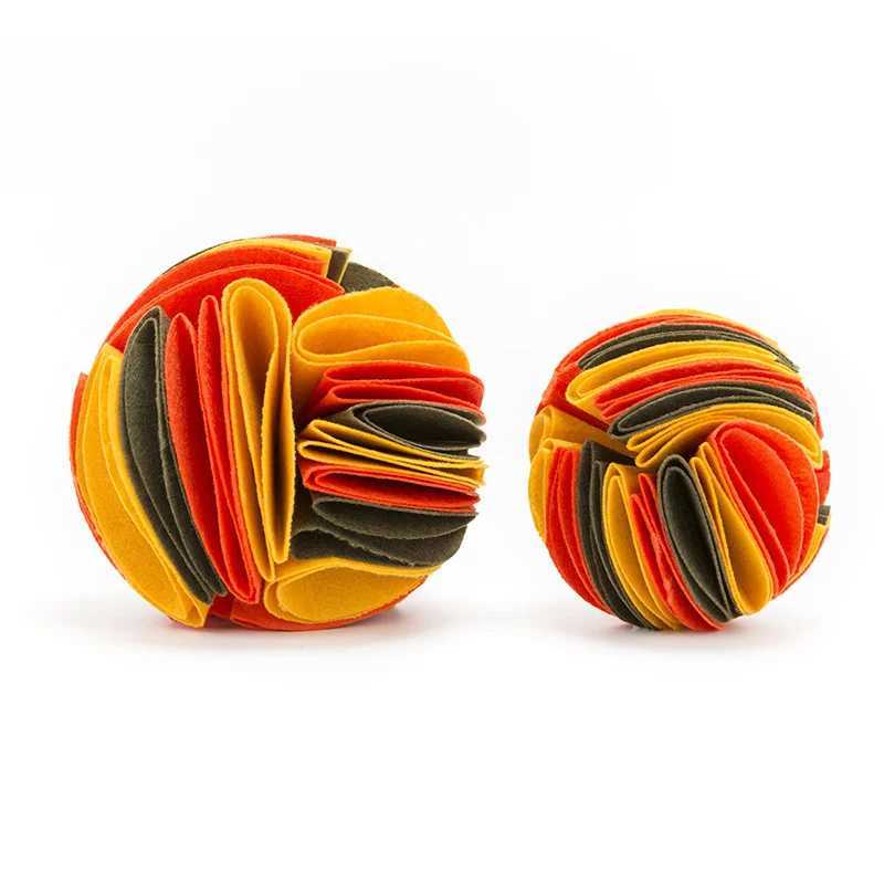 Dog Sniffing Ball Foldable Food Dispenser Stress Relief Slow Feeder Increase Puppy IQ Training Intelligence Pet Puzzle Games X241213