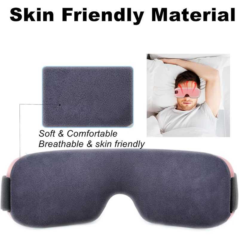Eye Massager Heating Vibrator Massager Smart Vibration Eye Care Compress Bluetooth Music Eye Mask Massage Relax Fatigue Portable W241213