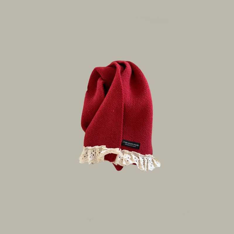 Scarves Wraps New Year Christmas Winter Knitted Scarf for Kids Fashion Warm Scarf Children Neck Warm Wrap Soft Baby Shawl Winter Baby Clothing H241213