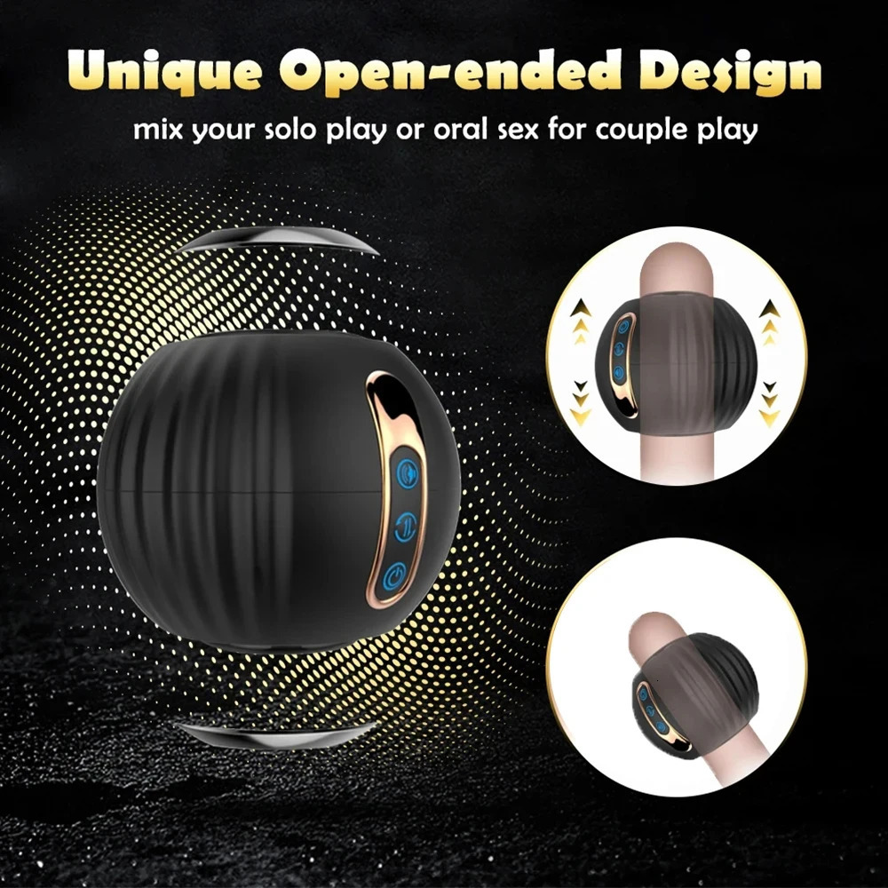 Automatic Male Masturbator Telescopic Rotation Vagina Masturbation Adults Sex Toys for Men Piston Openended Mastubators Cup 241213