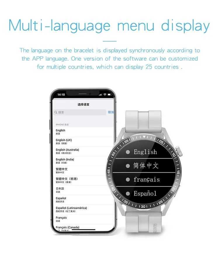 WH8 Mens Smart Watch 1.32 Circular Screen BT Call Heart Rate Monitor Music Player Watch T241213