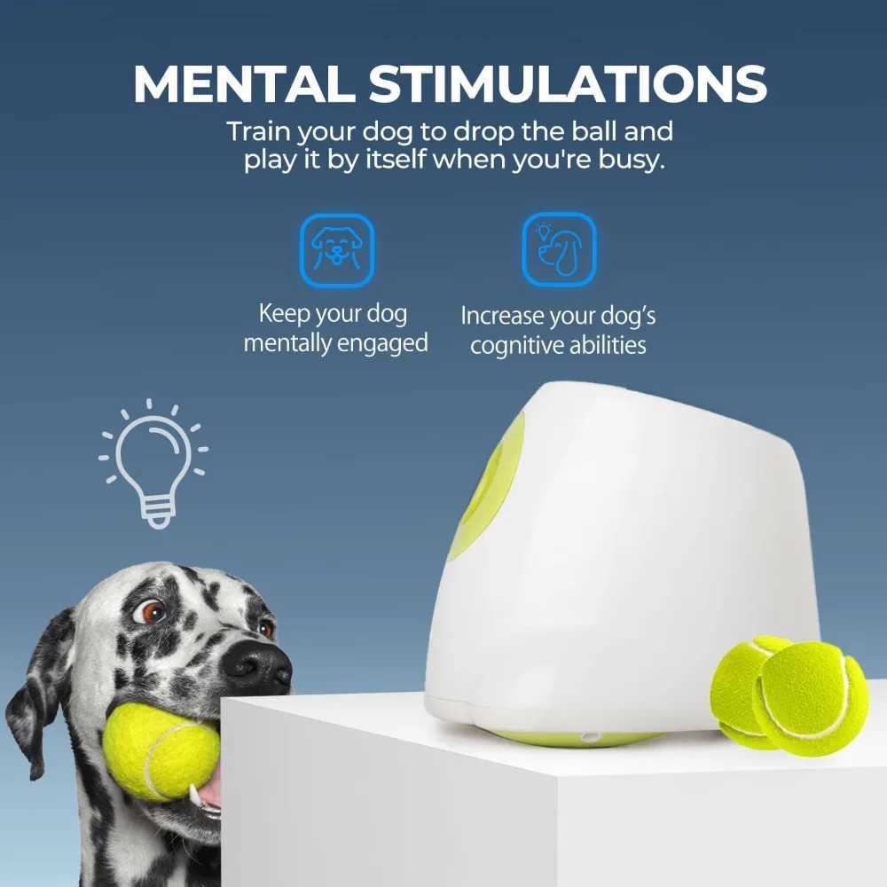 Automatic dog ball launcher interactive dog ball thrower psychological stimulation dog toy dog tennis machine X241213