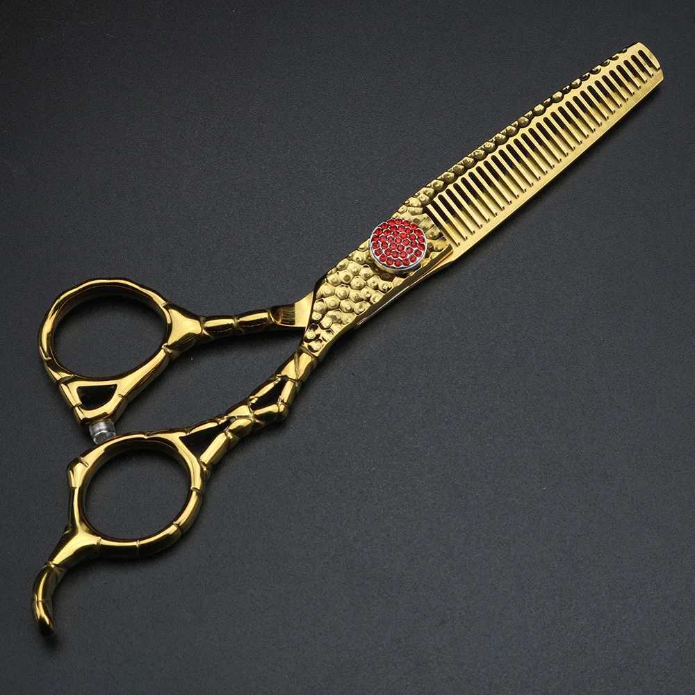 New Arrival Xuanfeng Forged Hair Scissors 6-inch Japanese 440C Steel Scissors and Thin Scissors Barber Z241213