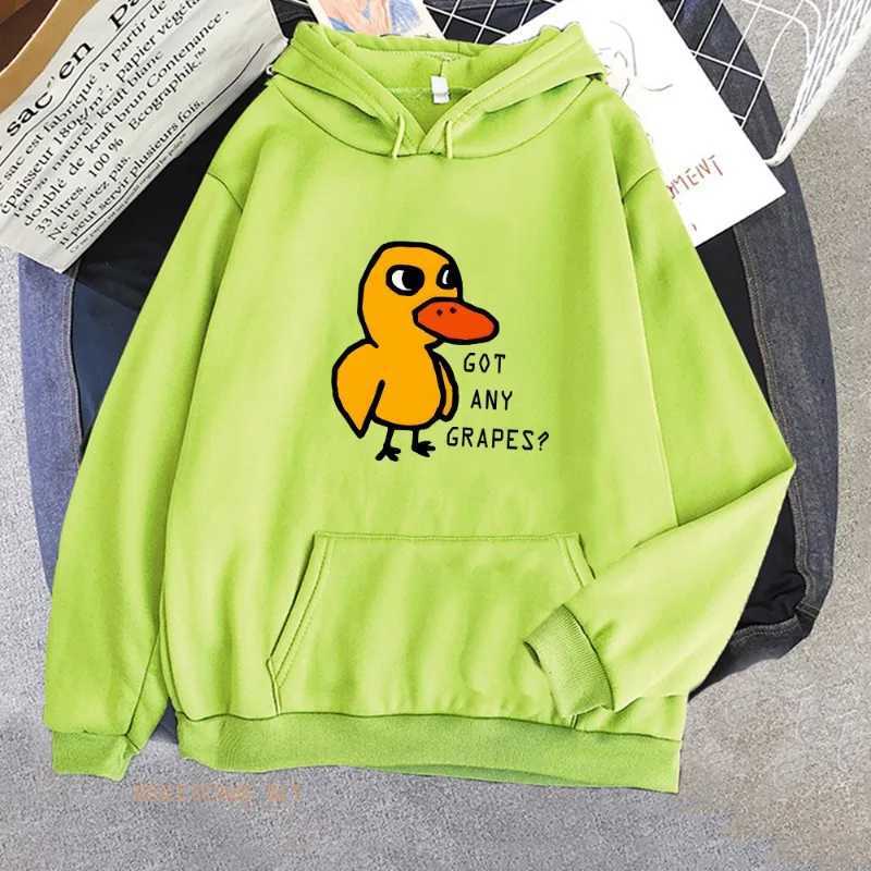 Duck Song Any Grape Hoodie Kawaii Girls Winter Sweatshirt Long Sleeve Mens Hoodie Zipper Casual Fashion Hoodie W241213