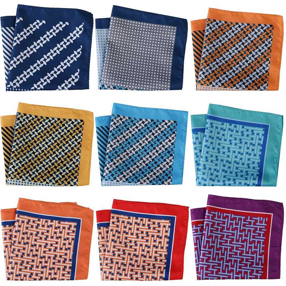 Tailor Smiths new collection arrives at Pocket Square 30x30cm handheld headscarf mens Hanki floral paisley chest towel fashion mens accessories W24121