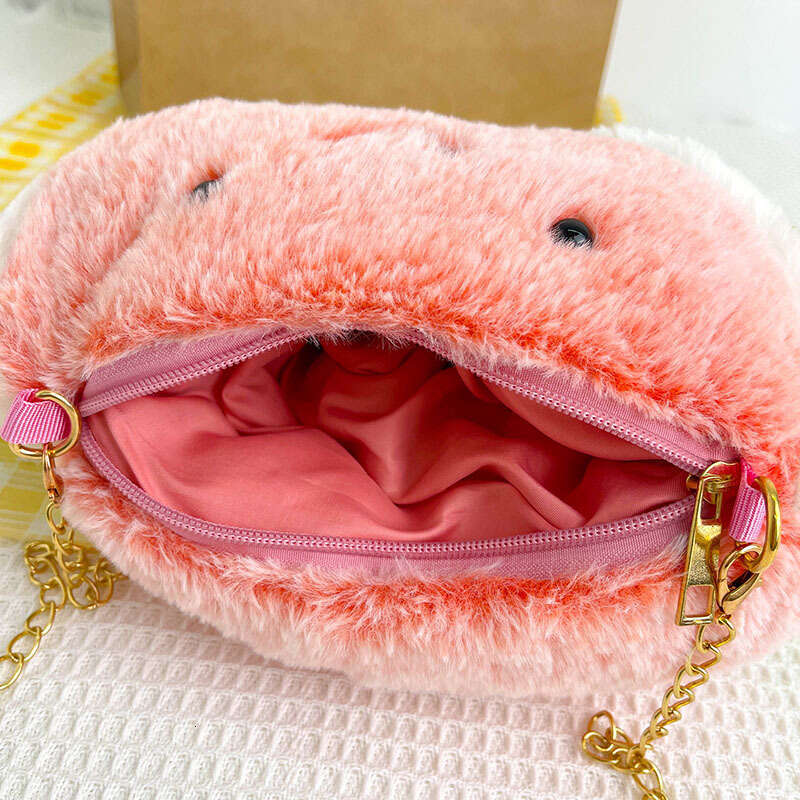Personalized Watermelon for Women 2023 Winter New Cartoon Cute Plush Bag, Small and Sweet Crossbody Bag
