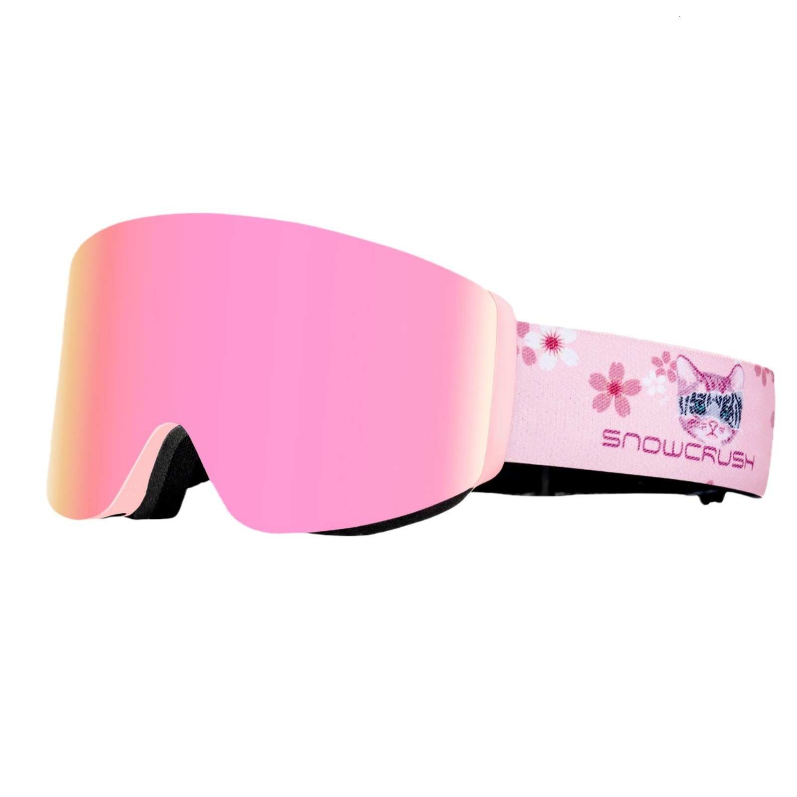 LOCLE OTG Ski Goggle Snowboard Mask For Men Women Ski Eyewear Anti-fog Cylindrical UV400 Motorcycle Snowmobile Glasses Adult 240923