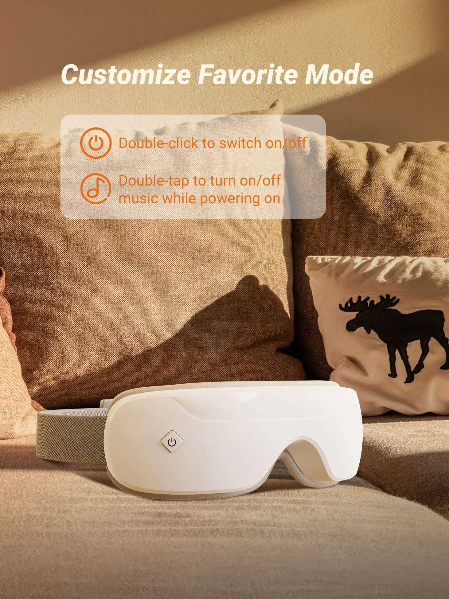 MERACH Eye Massager with Heat Compression and Bluetooth Music Eye Care Device Smart Eye Mask for Birthday Gifts Free shipping W241213