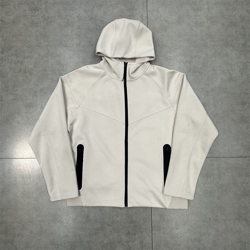 mens tracksuit designer hoodie logo embroidered logo splicing contrasting color hoodie street mens and womens cardigan jacket