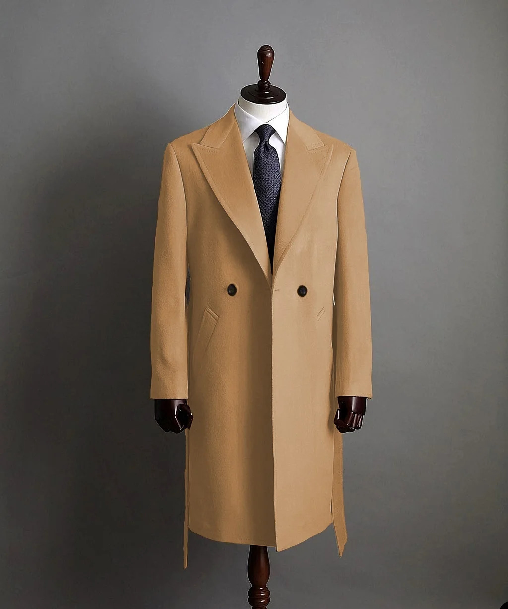 y comfortable winter jacket for menModern trench coat menLapels coatsfor Business leisure everyday life 241213