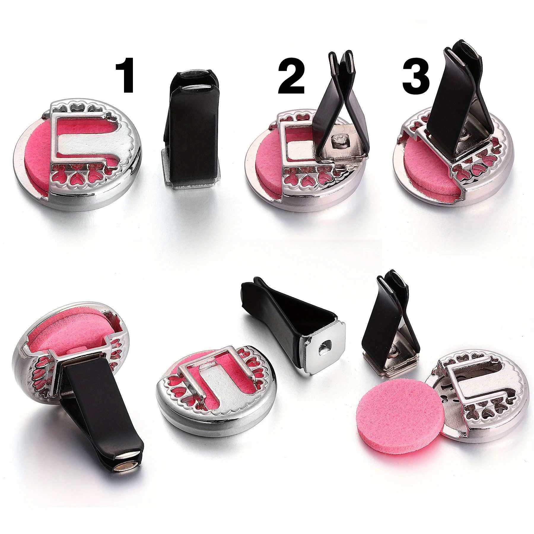 1pc Refillable Car Air ener Perfume Diffuser Clip Auto Air Vent Car Interior Accessories Car Aroma DiffuserXJ241213