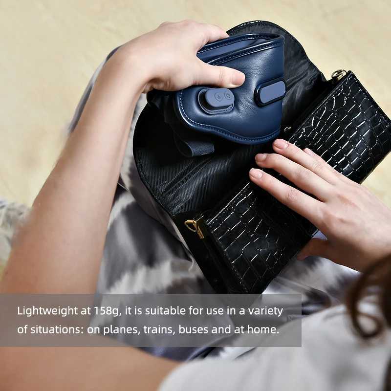 Intelligent eye massager can be charged with electric heat. Eye massage equipment reduces vibration and improves sleep by reducing eye tension W241213