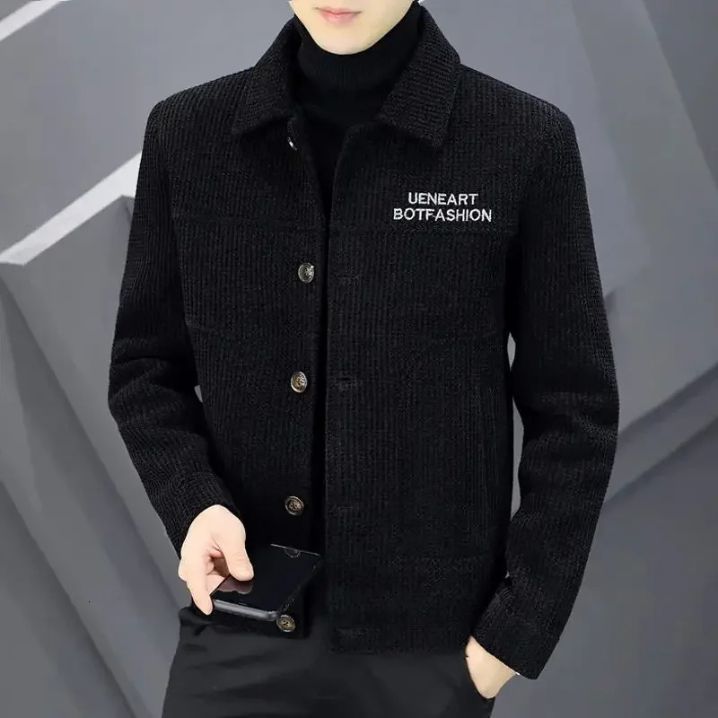 Man Coat Spring Autumn Slim Fit Wool Blends Jacket for Men Original s Fast Delvery Stylish y ner Y2k Aesthetic 241213