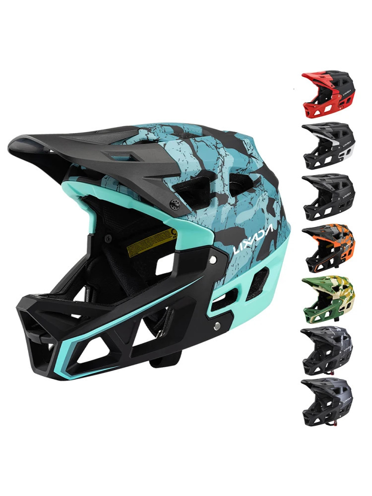 Full Face Mountain Bike Helmet Adult Racing Downhill MTB Equipped with EPP Chin Support for Adults Cyclist 241203