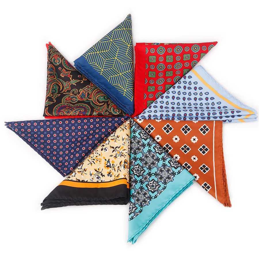 Linbaiway Womens Handkerchief for Mens Big Silk Scarf Mens Pocket Towel Square Scarf Chest Towel for Wedding Custom W241213