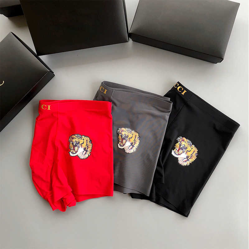 Designers brand Men Boxer man Underpants Underpants New High end Ice Silk Underwear Silk Breathable Flat Corner Pants