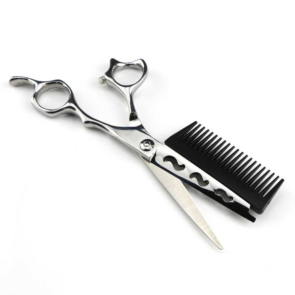New Arrival Professional JP440C steel 6-inch hollow 2-in-1 hair clip with comb hairdresser hairdresser Z241213