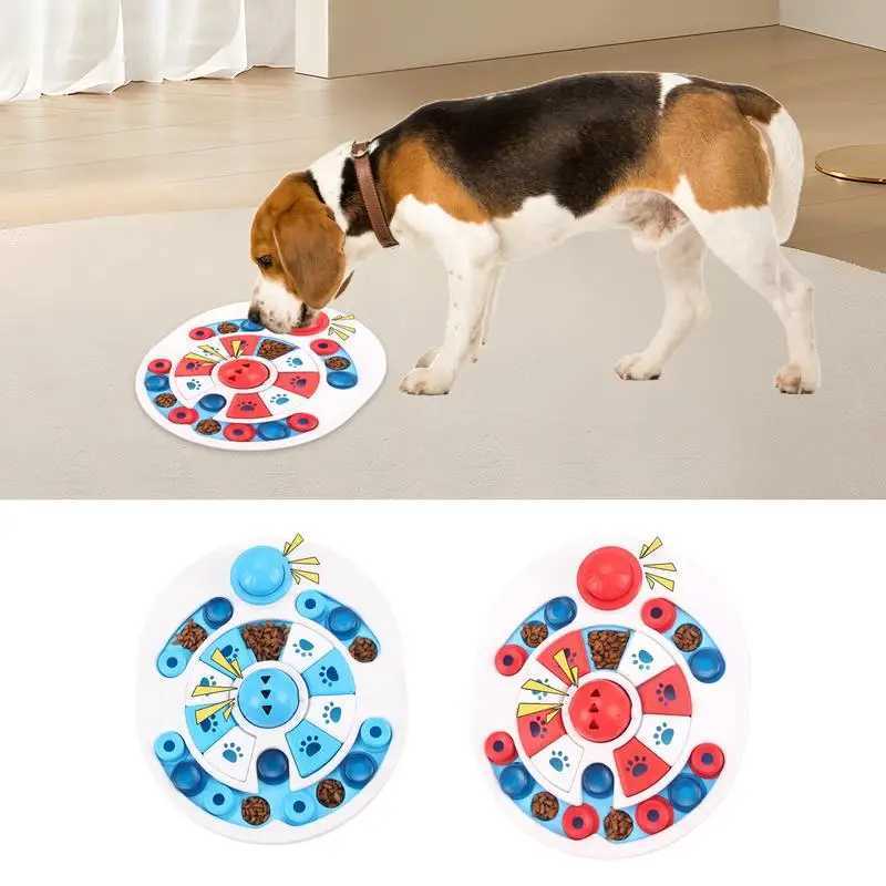 Puzzle slow feeder toy training dog feeding bowl interactive slow feeder psychological food dispenser rich anti slip puzzle toys X241213