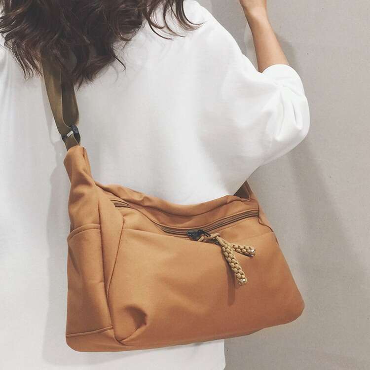 Popular Bag For Women, New Large Capacity Nylon College Student Class Single Shoulder Crossbody Anti Splash Water Bag, Fashionable Quality, Classic