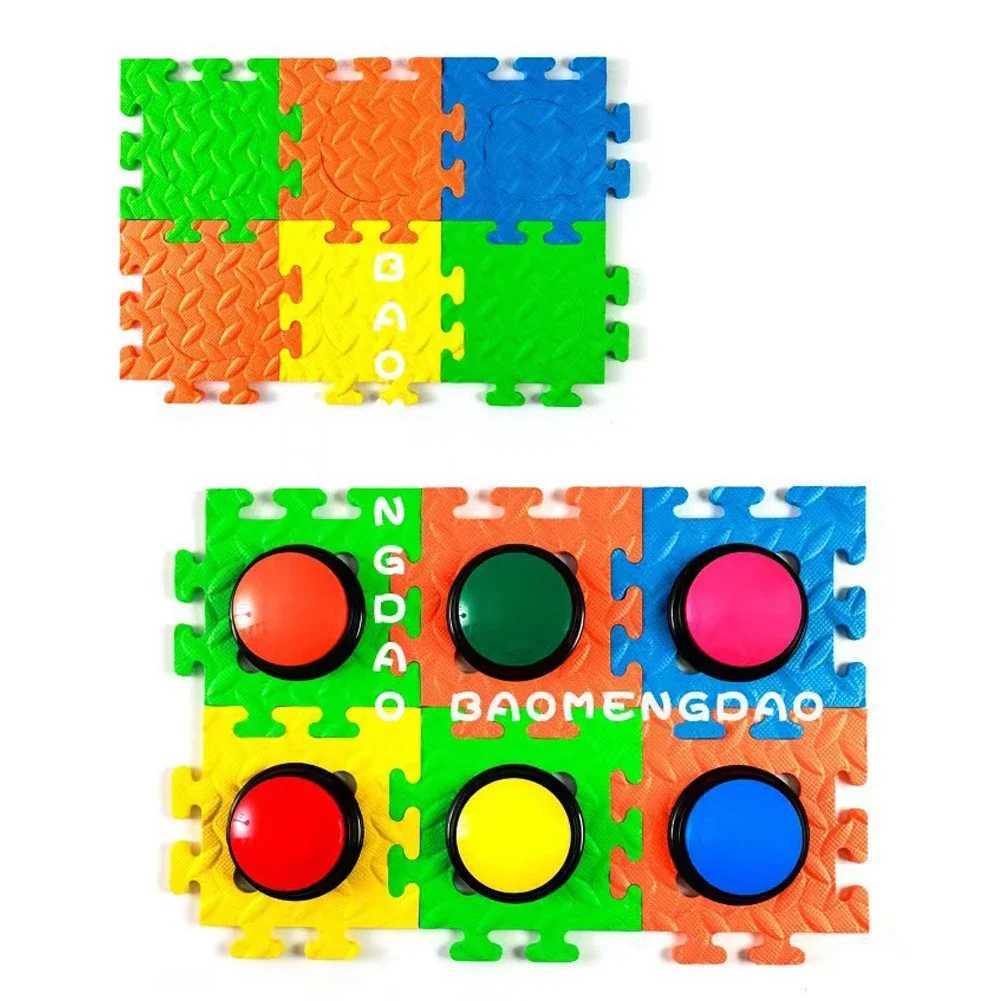 Pet voice recording button puzzle pad dog training cat communication button free anti slip Eva pad interactive toys pet supplies X241213