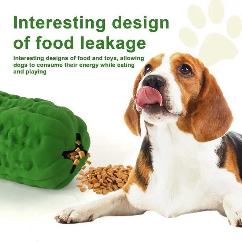 Dog food dispenser toy bitter gout shape interactive puzzle ball dog chew toy cannot be destroyed rubber slow feeder hard puzzle X241213