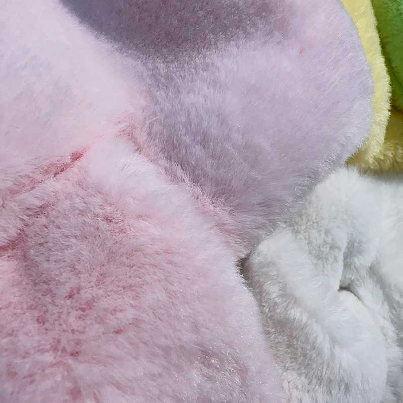Scarves Wraps Cute Cartoon Baby Scarf Winter Warm Plush Scarves for Toddler Boy Girl Korean Kawaii Bear Rabbit Doll Kids Fur Neckerchief H241213