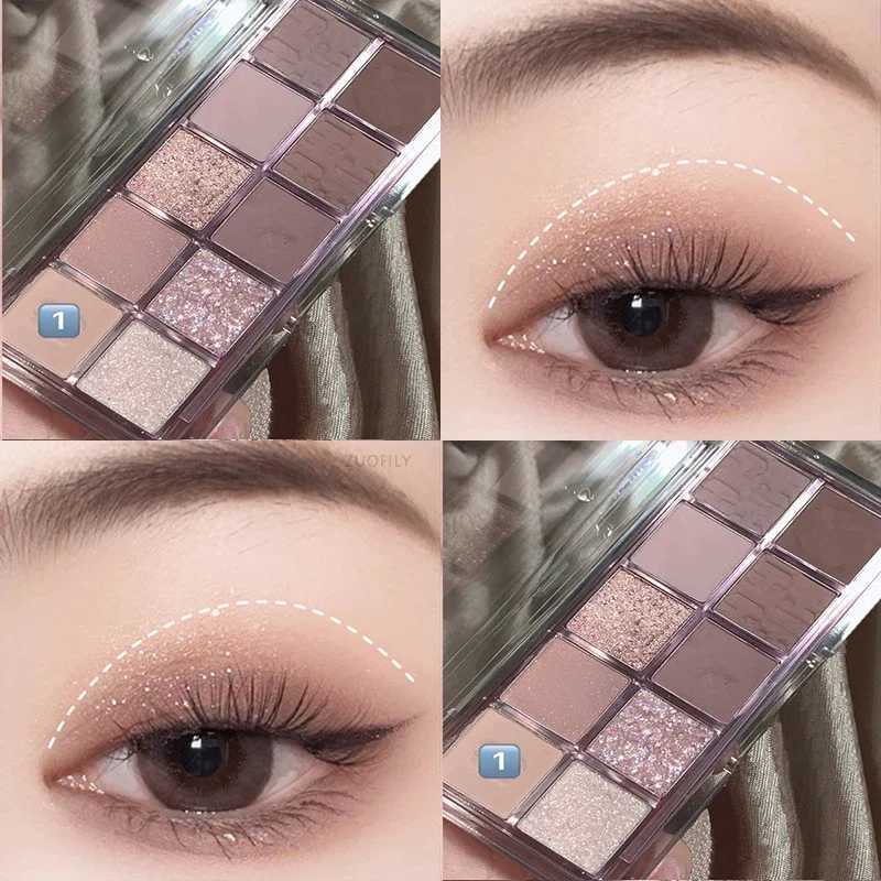 New 0 color pressure eye shadow palette matte shimmer durable waterproof nude pigment bright eye shadow makeup tray cosmetics W241213