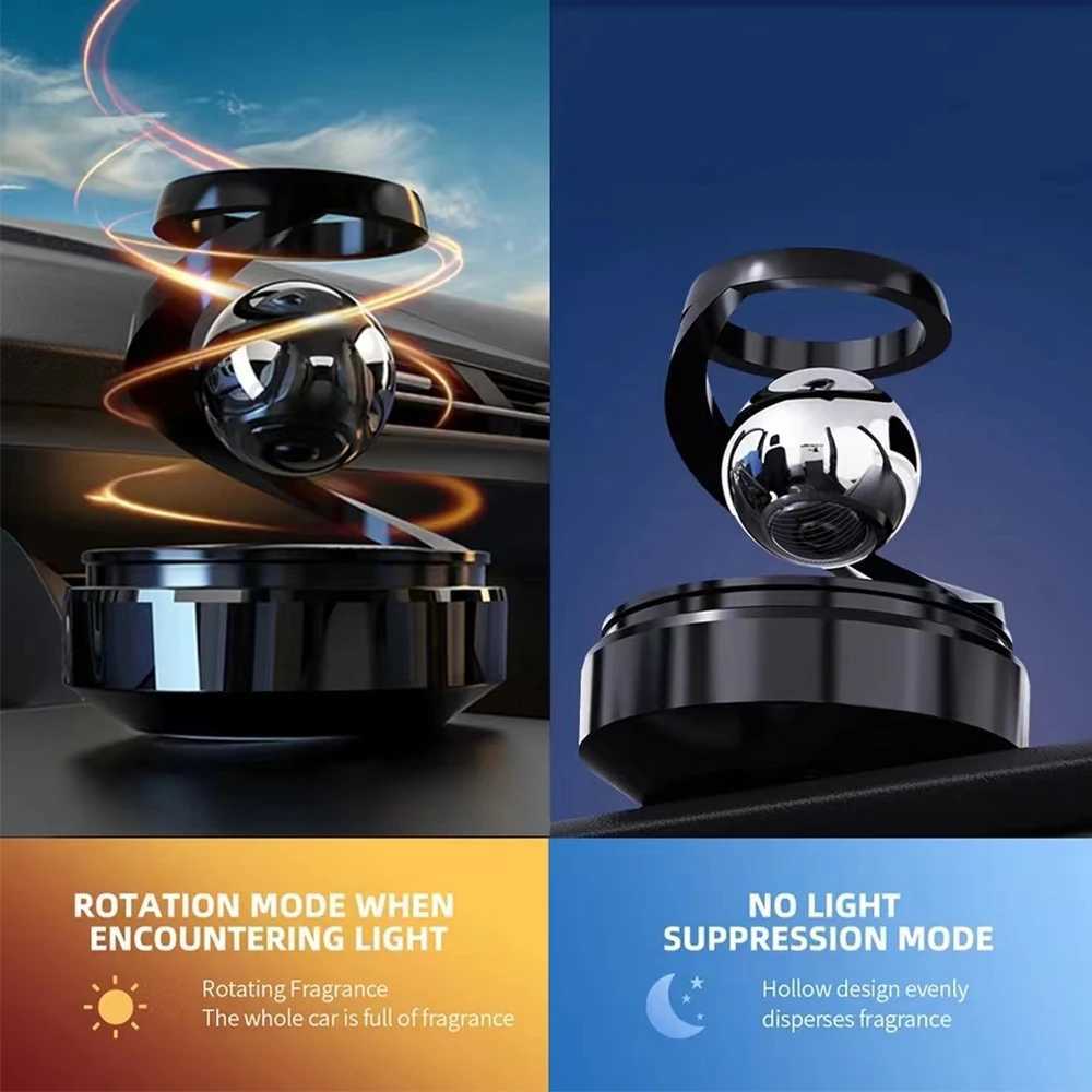 Solar Car Air ener Interstellar Levitation Rotating Auto Flavoring Car Perfume Deodorant Diffuser Interiors AccessoriesXJ241213