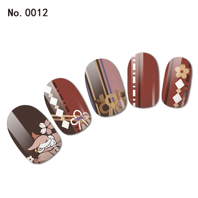 Genshin Impact Merch Xiao Yae Miko Beelzebul Ayato Nail Stickers Merch Uv LED Lamp Nail Stickers Accessories 241205