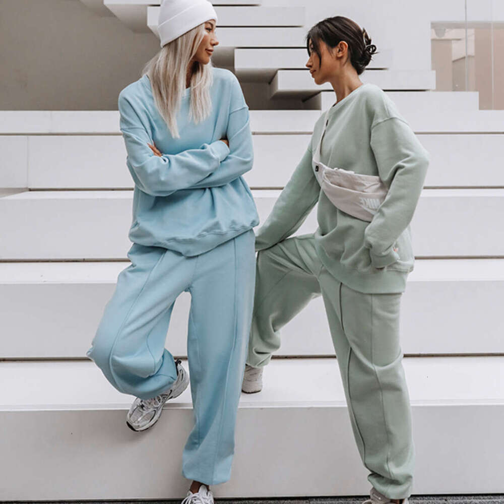 New European American Women's Loose Sports Hoodie Two-Piece Set, Trendy Clothing, Fashionable And Casual Temperament