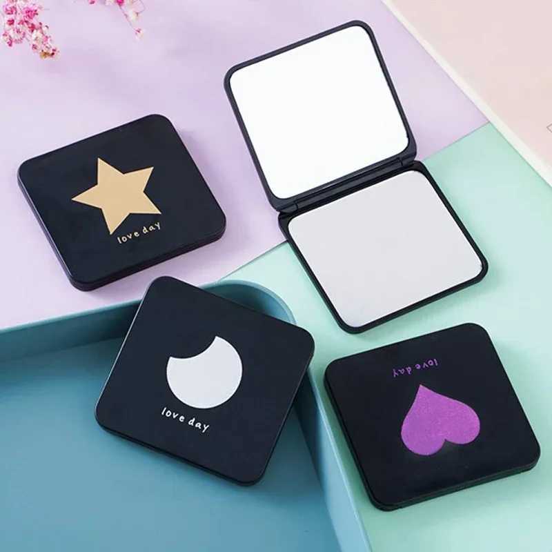 Portable Double-sided Cosmetic Vanity Mirror Portable Hand Mirrors Double-sided Compact Mirror Pocket Cosmetic MirrorXJ241213