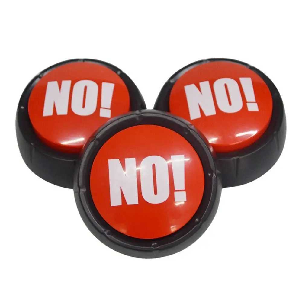 Button Sound Yes No Buttons Answer Buzzer Toy Buzzers Game Talking Party Dog Quiz Prank Funny Toys Show Recordable Wrong X241213