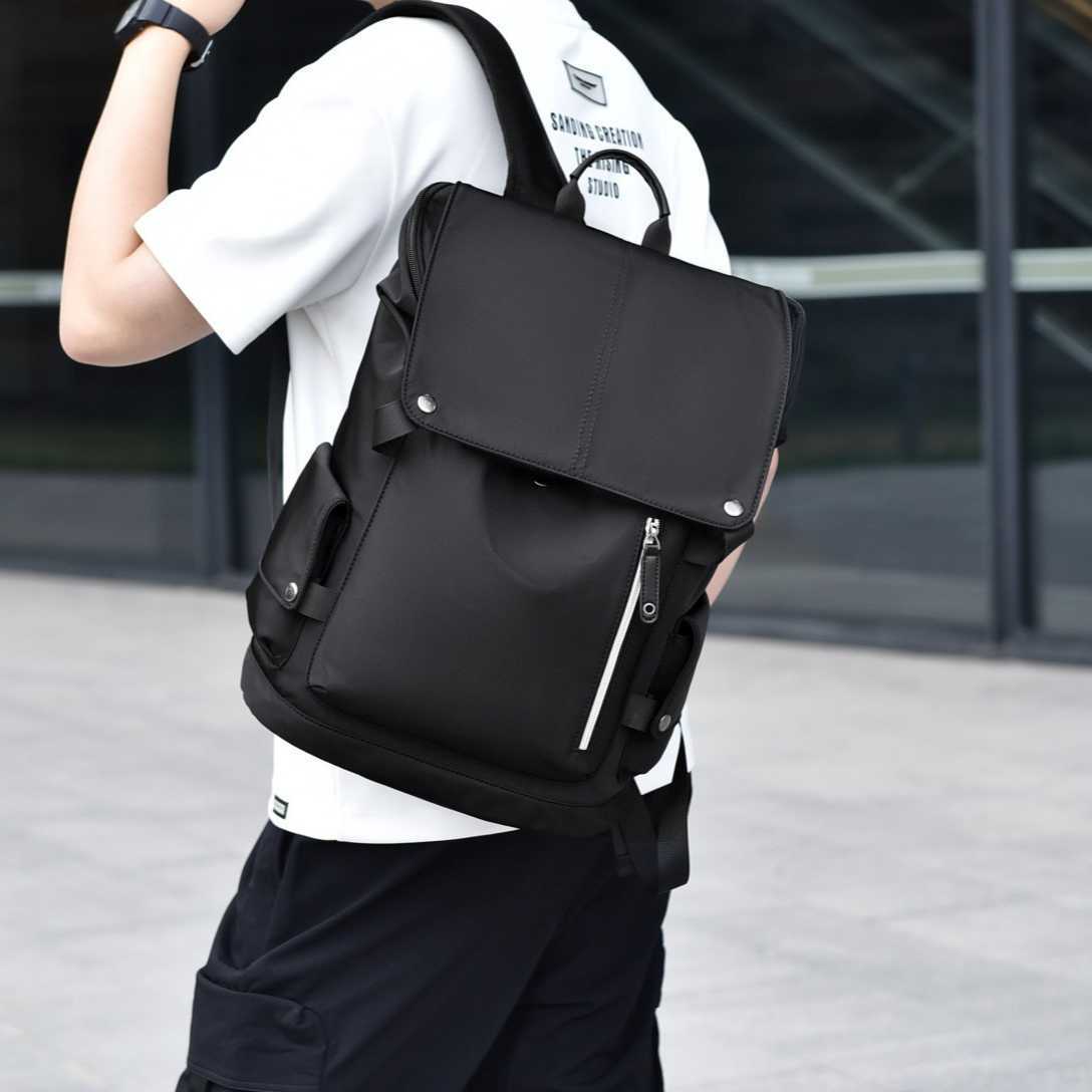 Fashionable Simple Business Backpack Computer Backpack Large Capacity Wear resistant Waterproof Travel Trend Backpack 241215