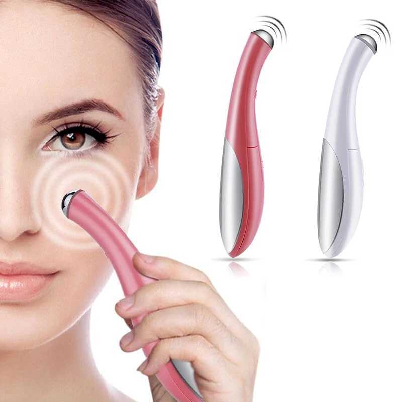 Portable eye massager electric vibration wrinkle anti-aging eye massager black circle removal beauty facial care pen W241213