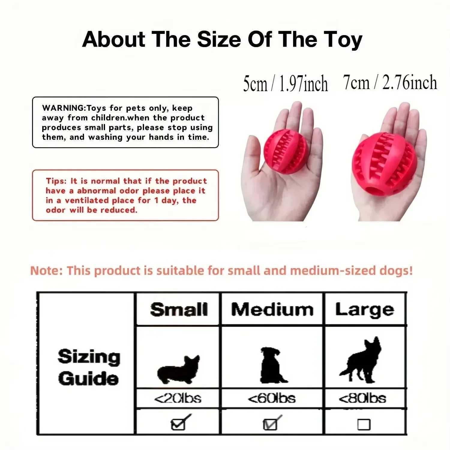 Dog interactive toy ball tooth ball dog food ball food grade silicone thick bite wear-resistant small dog toy tooth cleaning X241213