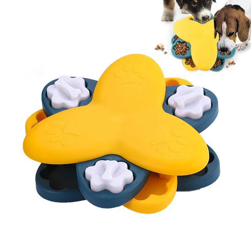 Pet Slow Feeder Rotate Puzzle Toys Dog Interactive Treat Dispensing Puppy Enrichment IQ Training for Small Large Dogs Cats Game X241213