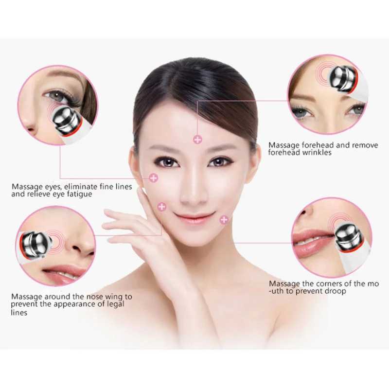 1 mini vibration massage electric eye beauty device roller massage machine for household use wrinkle removal dark circulation anti-aging and health W2