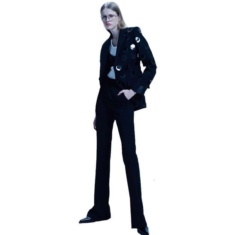 Ladies' Suit HIGH Quality Newest Designer Jacket Women's Single Button Sequined Blazer