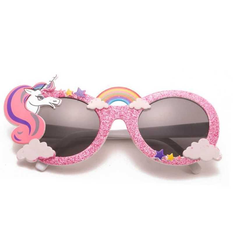 Sunglasses 1Pcs Rainbow Party Sunglasses Mask Costume Glasses Photobooth Props For Kids Adult Wedding Party Holiday DIY Decoration H241213