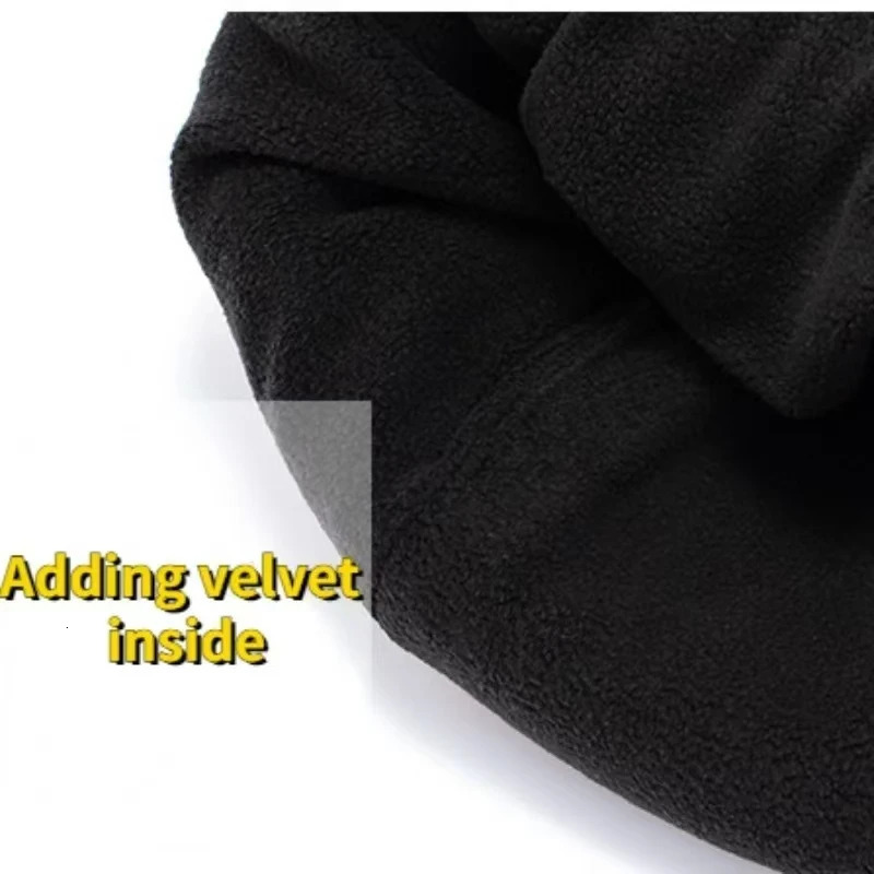 Large 60cm 66cm wool blend knitted hat for men to keep warm winter beagle pile driving and thick Toand large size cold skull hat 241205