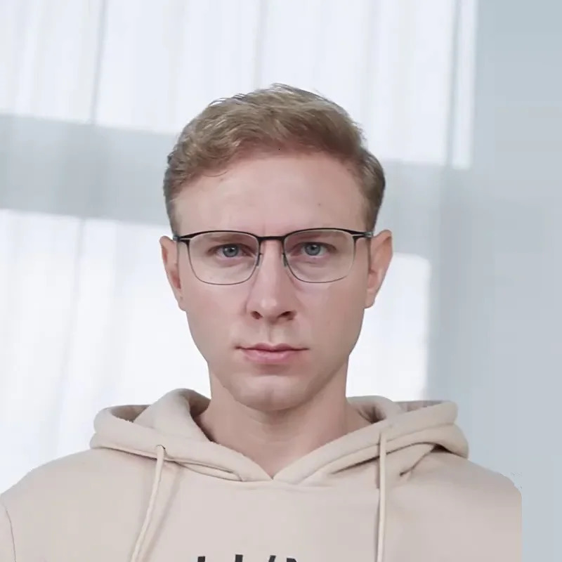 Eyewear Germany Screwless Ultra Light Square Glasses Frame Men Women Eyeglasses ner Business Style Fashion 241213