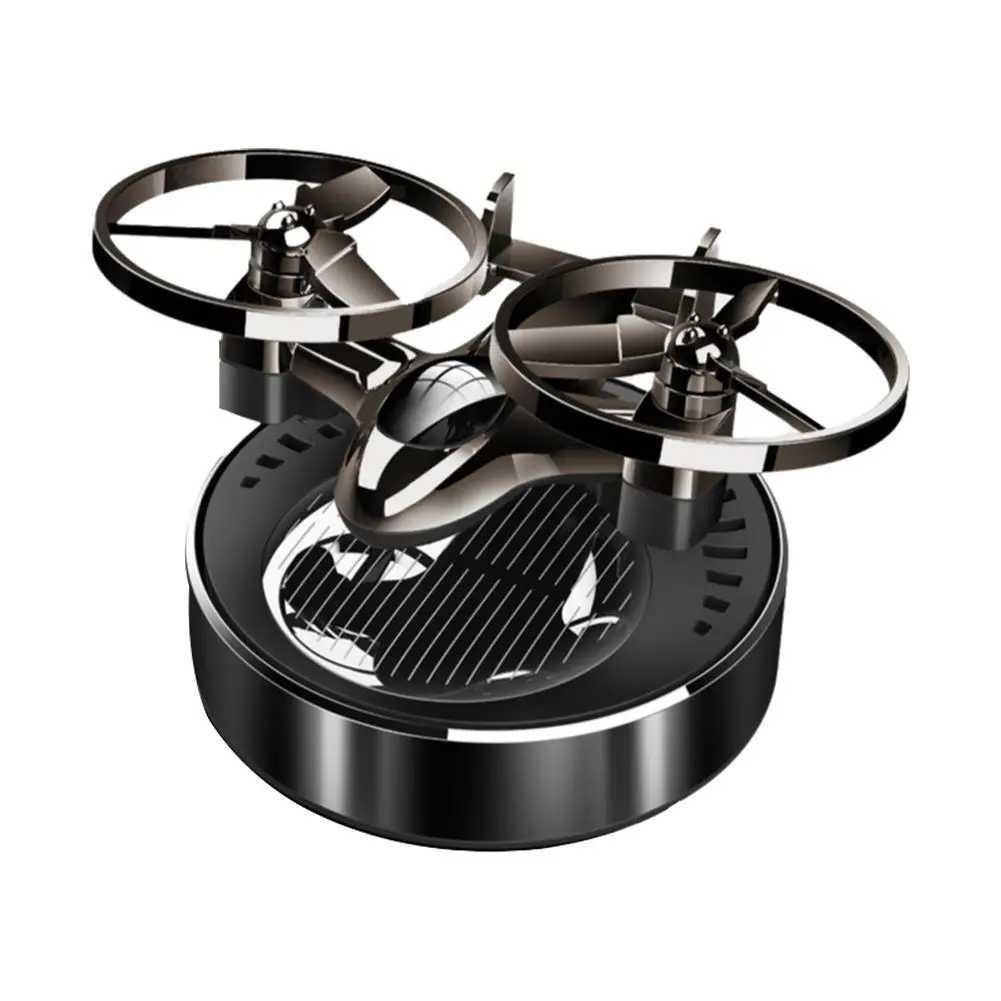 Solar Powered Rotation Heliter Solar Aroma Car Diffuser ener Alloy Aroma Fragrance Auto Air X6G8XJ241213