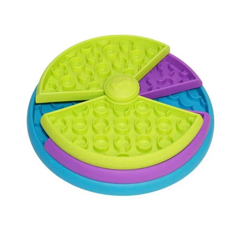 Dog puzzle toy slow feeder interactive food dispenser slow food to increase puppy IQ NonSlip bowl pet cat dog training game X241213