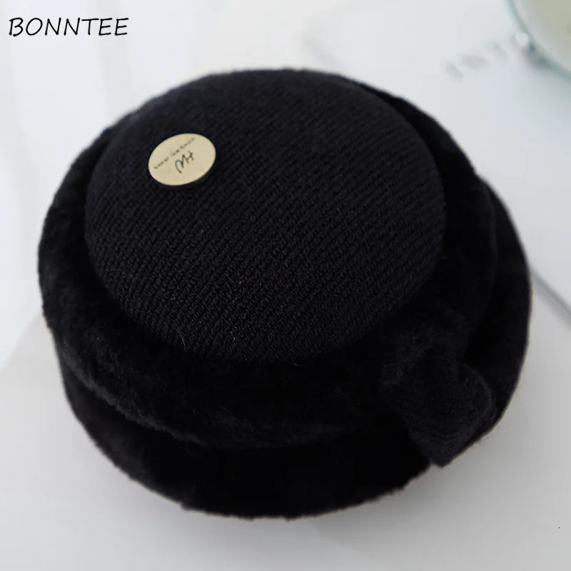 Earmuffs Womens Winter Elegant Aesthetics Simple Cotton Plush Womens Earrings Cute Korean Womens Earrings 241211