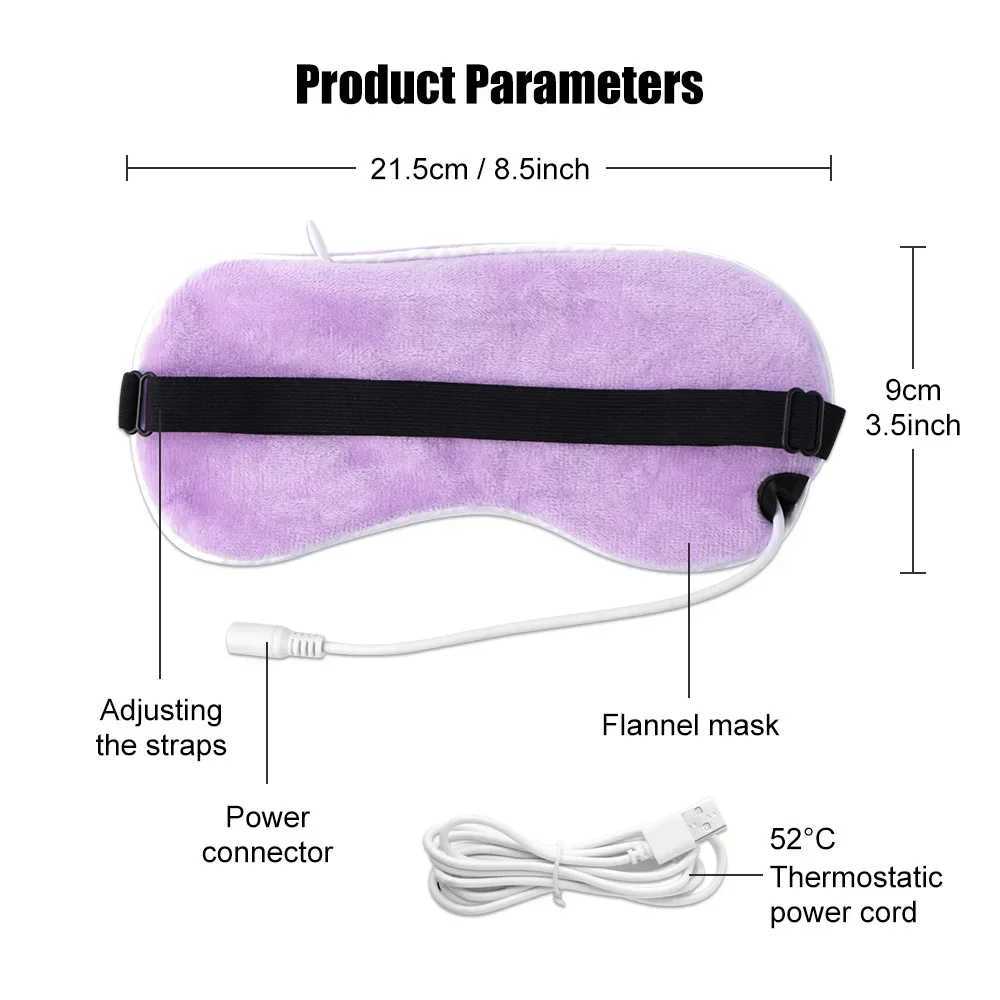 Hot eye mask USB eye mask for constant temperature and drying of eyes warm compression heating pad for sleeping in dark circles W241213