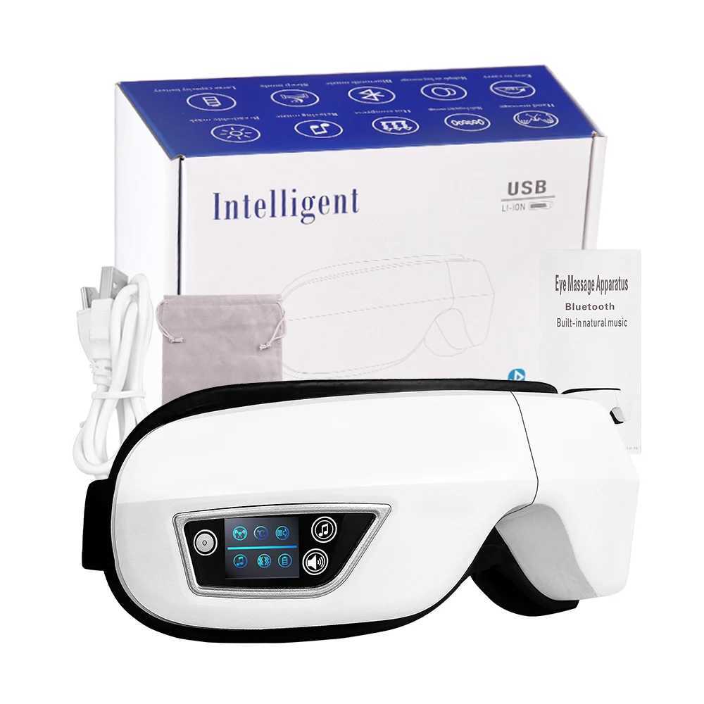 Electric eye massager vibration therapy 6D airbag pressure massage relaxation health care fatigue pressure Bluetooth music folding W241213