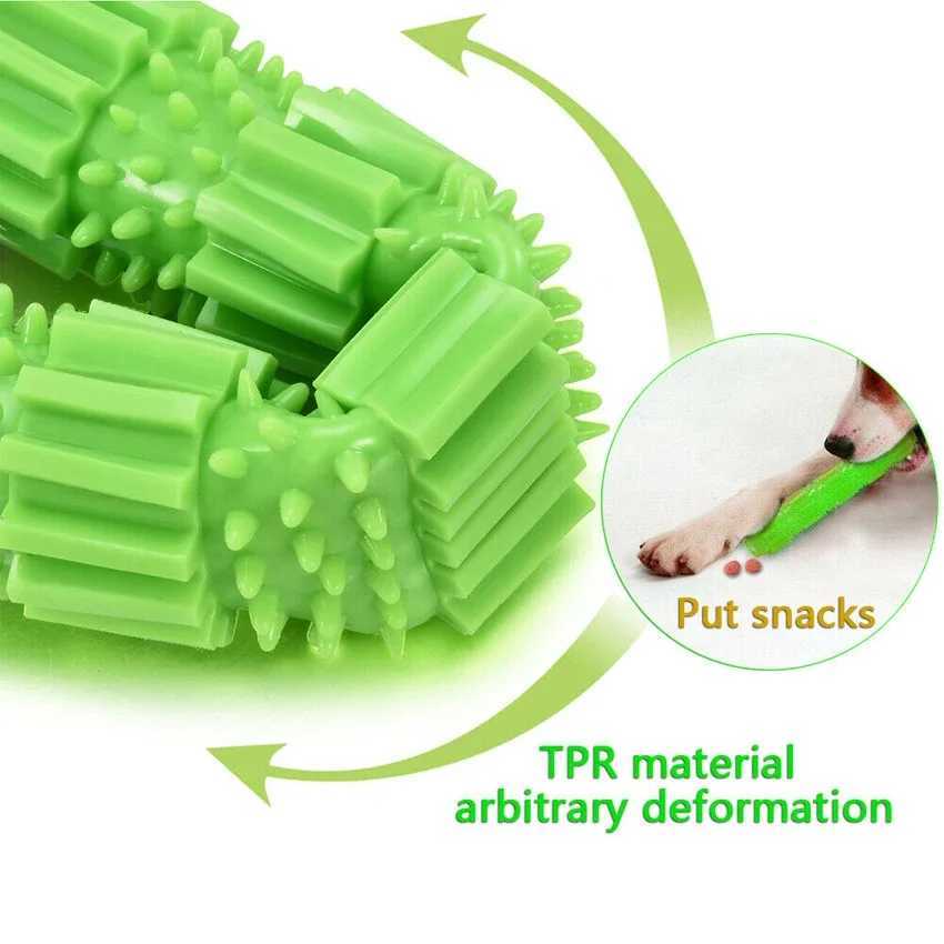 Pet Toy Dog Teething Stick Leaky Food Molar Stick Dogs Clean Care Oral Toothbrush Pet Training Gnawing Interactive Supplies X241213