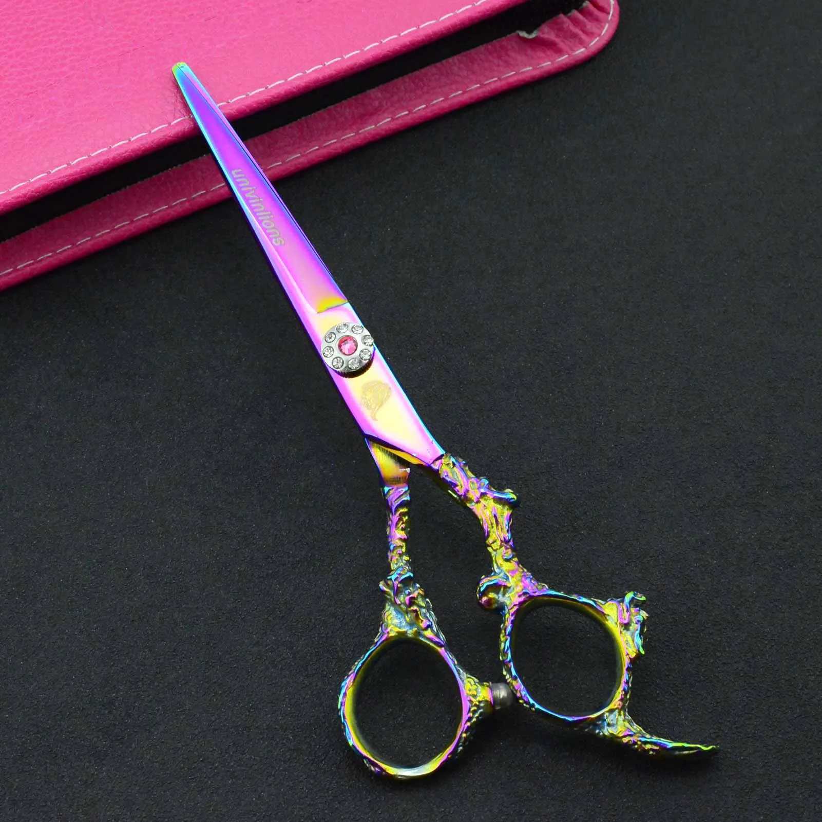 New Arrival 6 Uniwinlions Pink Shaver Hair Clipper Professional Hair Clipper Hair Salon Supplies Thin Rainbow Clipper Z241213