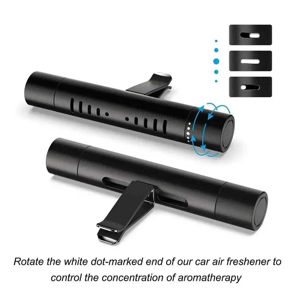 Car Fragrance Custom Vent Clip Cylindrical Essential Oil Car Diffuser Vent Clip with 10 Refill Sticks for Auto Office KitchenXJ241213