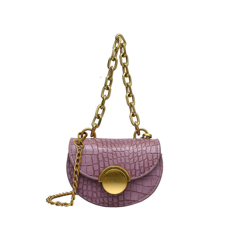 Internet celebrity accessory small women's stone patterned chain saddle air cushion mouth red envelope niche crossbody bag 2024 new casual versat